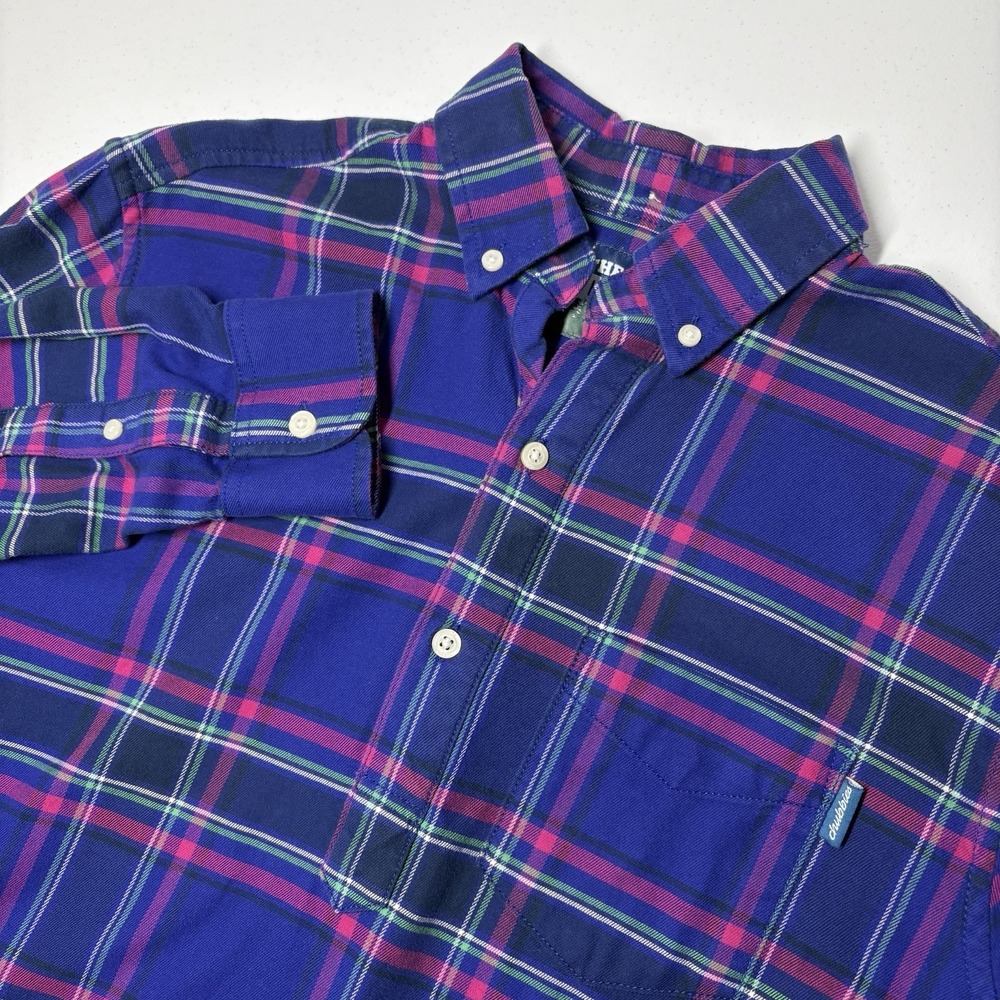 Chubbies Mens The‎ Nutter Shirt Size S Purple Pullover Flannel Henley Lumberjack